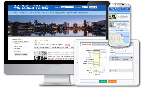 RezEasy Portal multi property booking software for travel agents and travel websites