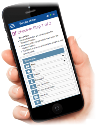 Guest self check-in RezEasy PMS